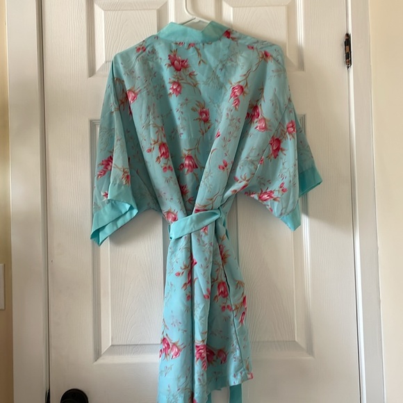 Vintage floral spring summer kimono robe lingerie - Picture 8 of 8